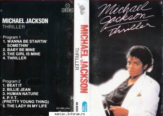 Michael Jackson - Thriller - 1. Wanna Be Startin' Somethin' 2. Baby Be Mine 3 - Muzica